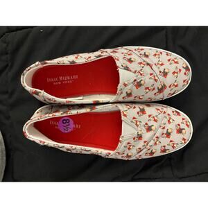 Isaac Mizrahi Corgi Dog Christmas Comfort Shoe Women’s 8.5 Slip-on Sneakers